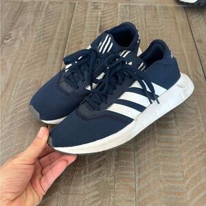 Adidas Dark Blue and White Athletic Shoes